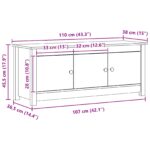 vidaXL Skriňa na topánky Vosková Hnedá 110 x 38 x 45,5 cm – Obrázok 10