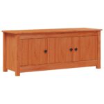 vidaXL Skriňa na topánky Vosková Hnedá 110 x 38 x 45,5 cm – Obrázok 2