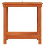 vidaXL Pracovný stôl Vosková Hnedá 80 x 50 x 80 cm Masívna borovica – Obrázok 5