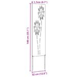 vidaXL Záhradná clona na súkromie Rezací Antracit 32 x 140 cm – Obrázok 10