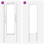 vidaXL Záhradná clona na súkromie Rezací Strieborná 32 x 140 cm – Obrázok 8