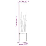 vidaXL Záhradná clona na súkromie Rezací Biela 32 x 140 cm – Obrázok 10