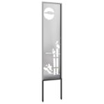 vidaXL Záhradná clona na súkromie Rezací Strieborná 32 x 140 cm – Obrázok 5
