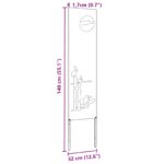 vidaXL Záhradná clona na súkromie Rezací Strieborná 32 x 140 cm – Obrázok 11