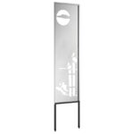 vidaXL Záhradná clona na súkromie Rezací Strieborná 32 x 140 cm – Obrázok 5