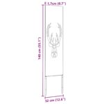 vidaXL Záhradná clona na súkromie Zvieracia potlač Biela 32 x 140 cm – Obrázok 10