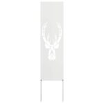vidaXL Záhradná clona na súkromie Zvieracia potlač Biela 32 x 140 cm – Obrázok 2