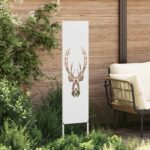 vidaXL Záhradná clona na súkromie Zvieracia potlač Biela 32 x 140 cm – Obrázok 3
