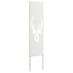 vidaXL Záhradná clona na súkromie Zvieracia potlač Biela 32 x 140 cm – Obrázok 4