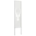 vidaXL Záhradná clona na súkromie Zvieracia potlač Biela 32 x 140 cm – Obrázok 5