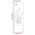 vidaXL Záhradná clona na súkromie Rezací Olivovo zelená 50 x 140 cm – Obrázok 10