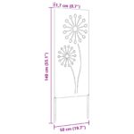 vidaXL Záhradná clona na súkromie Rezací Čierna 50 x 140 cm – Obrázok 10
