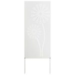 vidaXL Záhradná clona na súkromie Rezací Biela 50 x 140 cm – Obrázok 2