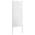 vidaXL Záhradná clona na súkromie Rezací Biela 50 x 140 cm – Obrázok 4
