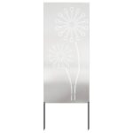vidaXL Záhradná clona na súkromie Rezací Strieborná 50 x 140 cm – Obrázok 2