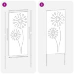 vidaXL Záhradná clona na súkromie Rezací Strieborná 50 x 140 cm – Obrázok 8
