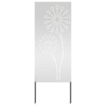vidaXL Záhradná clona na súkromie Rezací Strieborná 50 x 140 cm – Obrázok 2