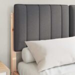 vidaXL Rám postele s čalúneným čelom Prírodná a tmavošedá 120 x 200 cm – Obrázok 3