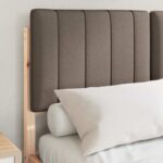 vidaXL Rám postele s čalúneným čelom Prírodná a taupe 120 x 200 cm – Obrázok 3