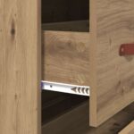 vidaXL Příborník Remeselný Dub 69,5 x 34 x 90 cm Konštruované drevo – Obrázok 11