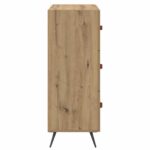 vidaXL Příborník Remeselný Dub 69,5 x 34 x 90 cm Konštruované drevo – Obrázok 7