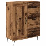 vidaXL Servírovacia skriňa so zásuvkou Staré drevo 69,5 x 34 x 90 cm – Obrázok 2