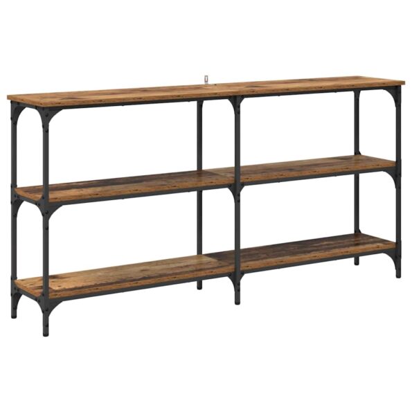 vidaXL Konzolový stôl Staré drevo 150 x 29 x 75 cm – Obrázok 2