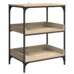 vidaXL Kuchynský vozík Sonoma dub 60 x 41 x 80,5 cm Kompozitné drevo – Obrázok 5