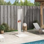 vidaXL Externá sprcha 206 cm Biela