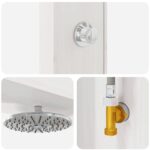 vidaXL Externá sprcha 226 cm Biela – Obrázok 7