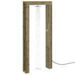 vidaXL Externá sprcha 226 cm Imregnovaná borovica a nehrdzavejúca oceľ – Obrázok 3