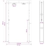 vidaXL Externá sprcha 226 cm Prírodná – Obrázok 9