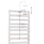 vidaXL Externá sprcha 225 cm Biela – Obrázok 9
