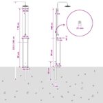vidaXL Externá sprcha 246 cm Prírodná – Obrázok 11
