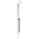 vidaXL Externá sprcha 246 cm Biela – Obrázok 2