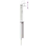 vidaXL Externá sprcha 246 cm Biela – Obrázok 9