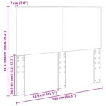 vidaXL Zadné čelo Staré drevo 138 x 7 x 100 cm Konštruované drevo – Obrázok 10