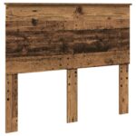 vidaXL Zadné čelo Staré drevo 138 x 7 x 100 cm Konštruované drevo – Obrázok 2