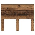 vidaXL Zadné čelo Staré drevo 138 x 7 x 100 cm Konštruované drevo – Obrázok 4