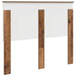 vidaXL Zadné čelo Staré drevo 138 x 7 x 100 cm Konštruované drevo – Obrázok 6