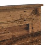 vidaXL Zadné čelo Staré drevo 138 x 7 x 100 cm Konštruované drevo – Obrázok 7