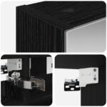 vidaXL Kúpeľňová zrkadlová skrinka Čierny dub 30 x 10,5 x 50 cm – Obrázok 9