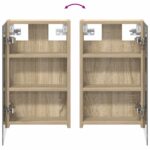 vidaXL Kúpeľňová zrkadlová skrinka Sonoma dub 30 x 10,5 x 50 cm – Obrázok 10