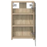 vidaXL Kúpeľňová zrkadlová skrinka Sonoma dub 30 x 10,5 x 50 cm – Obrázok 6