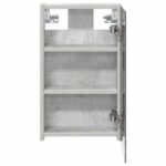 vidaXL Kúpeľňová zrkadlová skrinka Betónová šedá 30 x 10,5 x 50 cm – Obrázok 6