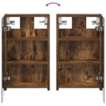 vidaXL Kúpeľňová zrkadlová skrinka Dymová dub 30 x 10,5 x 50 cm – Obrázok 10