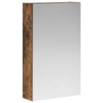 vidaXL Kúpeľňová zrkadlová skrinka Dymová dub 30 x 10,5 x 50 cm – Obrázok 2