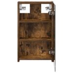 vidaXL Kúpeľňová zrkadlová skrinka Dymová dub 30 x 10,5 x 50 cm – Obrázok 6