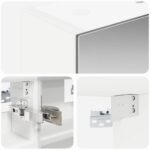 vidaXL Kúpeľňová zrkadlová skrinka s poličkou Biela 30 x 10,5 x 50 cm – Obrázok 10