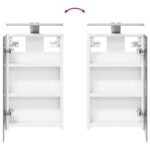 vidaXL Kúpeľňová zrkadlová skrinka s poličkou Biela 30 x 10,5 x 50 cm – Obrázok 12